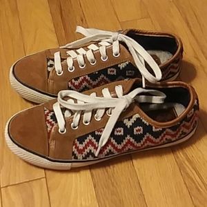Tory Burch Southwest Style Knit Sneakers Size 7